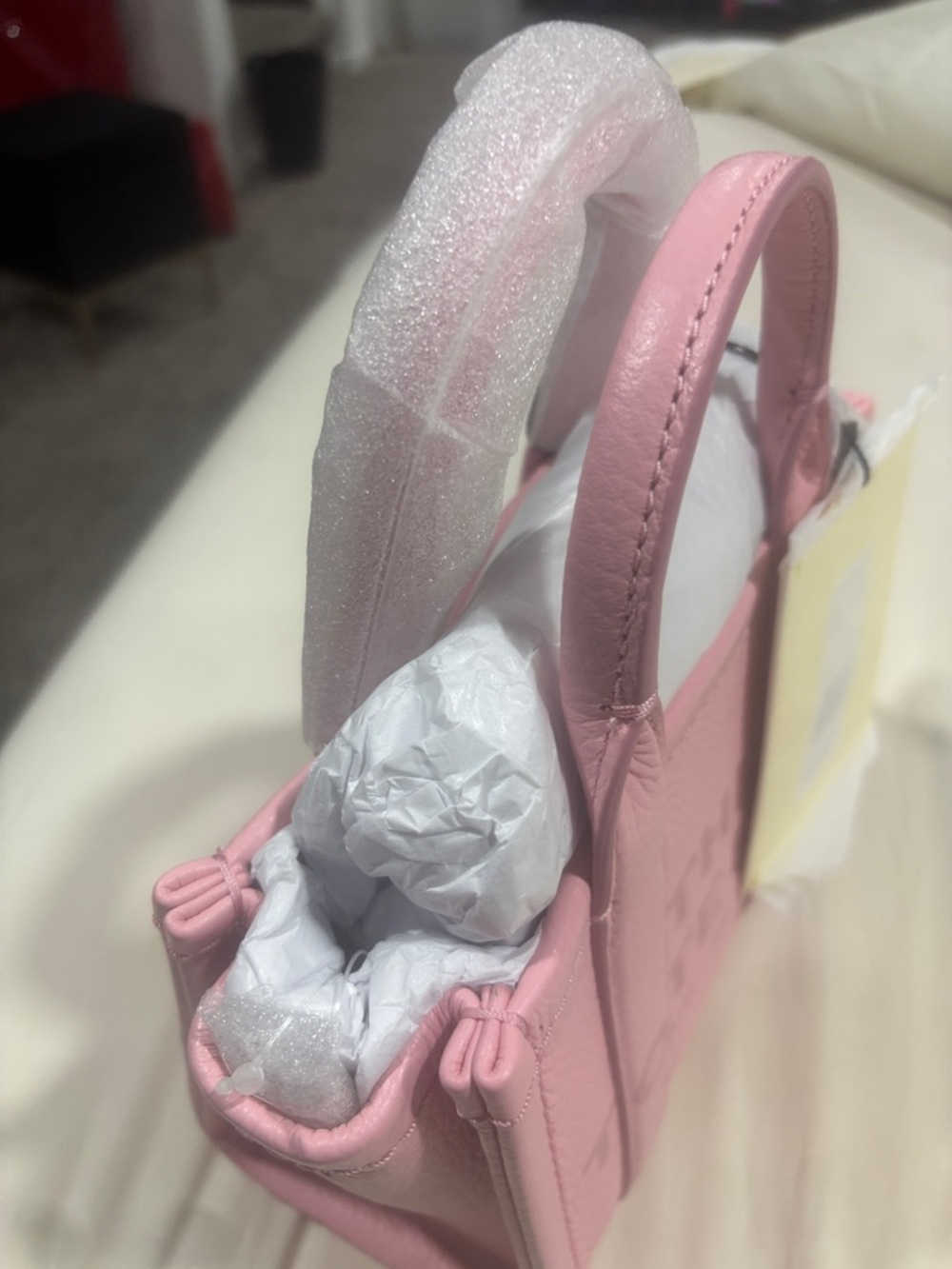 Marc Jacobs Mini Tote in Soft Pink Leather - Picture 4 of 10